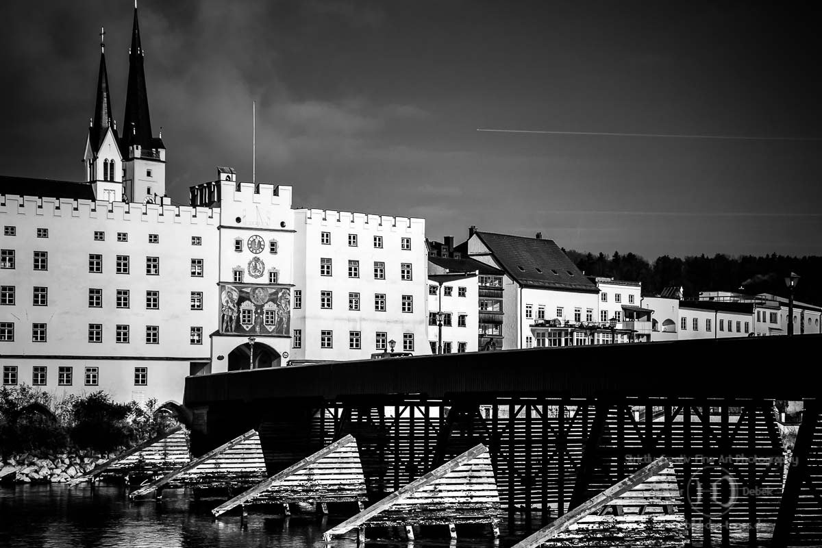 Stadttor Wasserburg mit Brücke